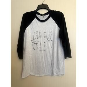 West Virginia “Dub Vee” Raglan Baseball Tee – Size Large